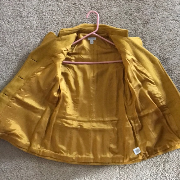 Mustard Color Peacoat - Picture 5 of 5